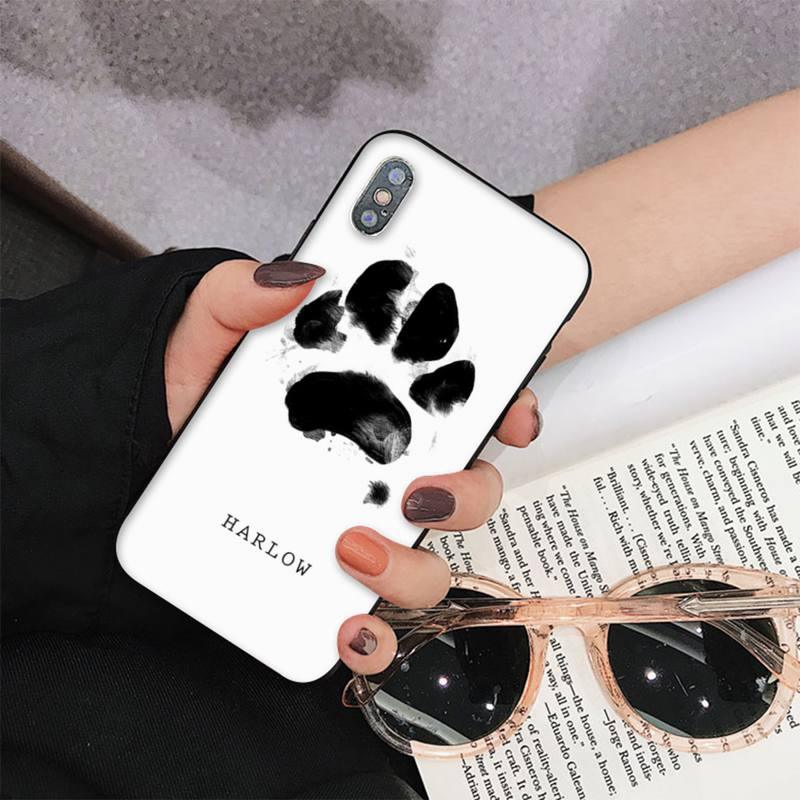 Dog Paw Phone Case For Iphone 11 12 13 Mini Pro Max 8 7 6 6s Plus X 5 S Se 2020 Xr Xs 10 Case Paw Print Heart Pet Lovers