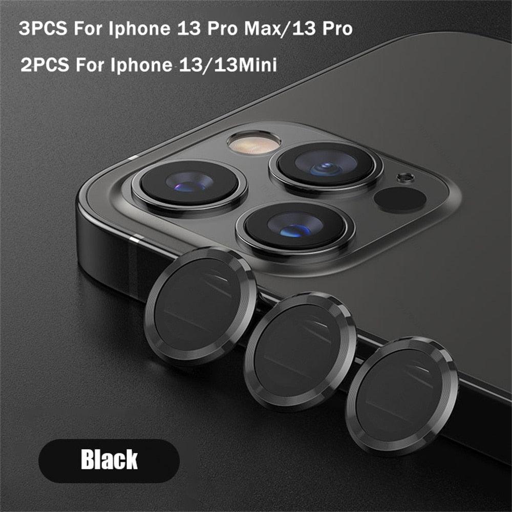 3D  Tempered Glass Metal Ring Camera Protector Cover For iphone 14 Iphone14 Pro Max 2022 Rear Lens Film Protect Cap Tempered Glass Camera Protector for iPhone