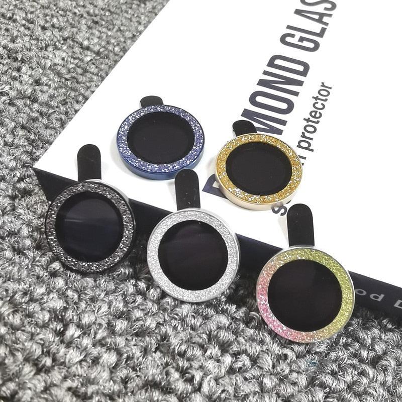 Bling Diamond Camera Lens Protector For iPhone 14 13 12 11 Pro Max Metal Ring Lens Glass Glitter Protective Cap iPhone 13 mini Camera Lens Protector Sparkle Diamond Ring Metal Alloy HD Glass for iPhone