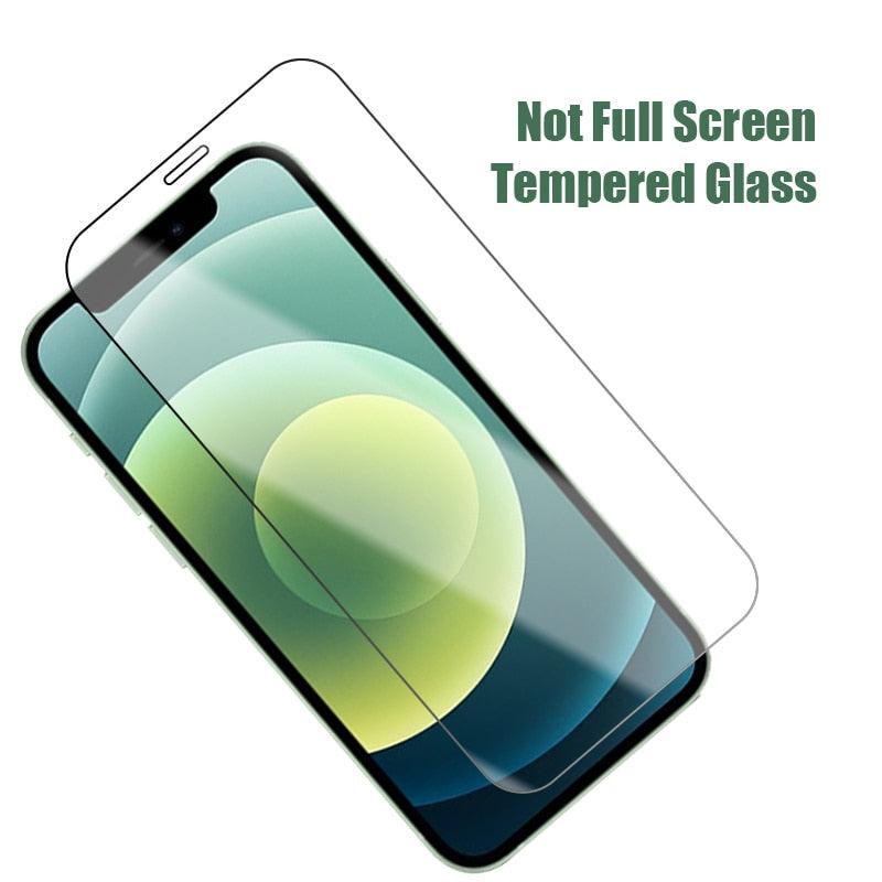 4PCS Full Cover Protective Glass For iPhone 11 12 13 14 Pro Max Screen Protector On iPhone X XR Xs Max 6S 7 8 Plus 13 Mini Glass Edge to Edge Coverage Ultra Clear Anti-Dust 9H Hardness Screen Protector