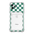 Glamorous Phone Case Shiny Transparent Card Holder Slim Soft Silicone Shockproof Case For iPhone 14 13 11 12 Pro Max 7 8 Plus Cute Green Checkerboard Clear Cover For iPhone X XR XS Shockproof Card Holder Phone Case