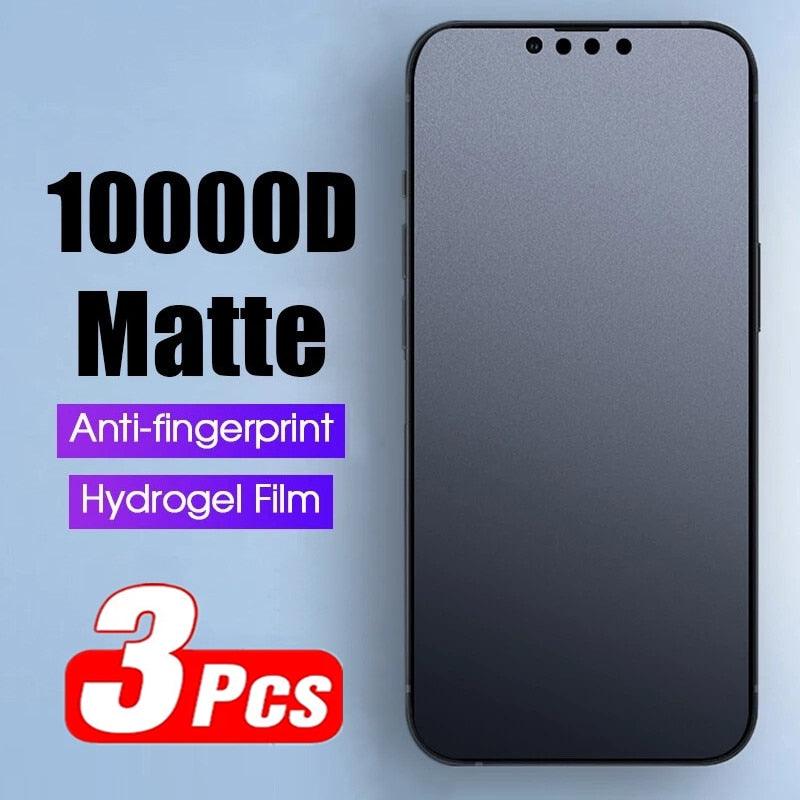 3pcs For Iphone 11 12 13 Pro Max Mini Matte Film Frosted Screen Protectors For iPhone X Xr Xs Max 6 6s 7 8 Plus Se 2020 Anti Spy Tempered Glass Protector For iPhone