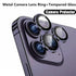 9H Tempered Glass Camera Cover Screen Protector Metal Ring Decoration Accessories For iPhone 14 13 Pro Max Metal Camera Lens Ring Glass Camera Lens Protectors for iPhone 14 13mini 13pro 14plus 14pro Camera Film