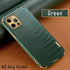 Crocodile Leather Case For iPhone 13 12 Mini Shockproof Magnetic Ring Holder Phone Cover Ultra-thin Soft Crocodile Leather Shockproof Bumper With Ring Bracket Protective Cover for iPhone