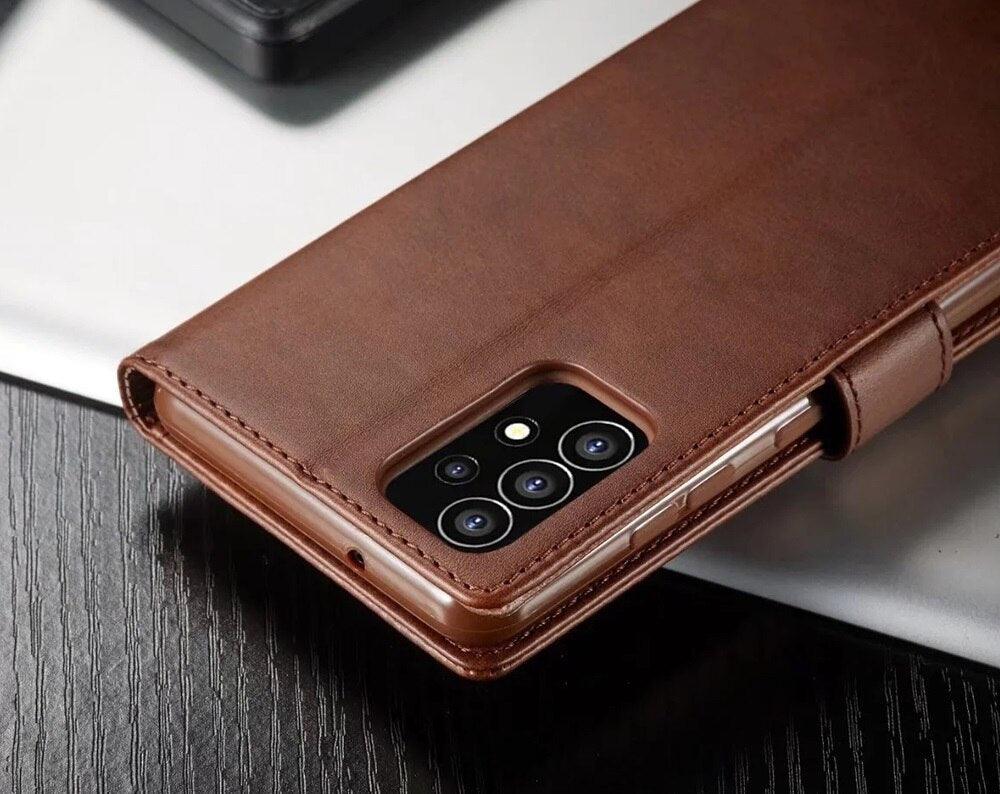 Leather Wallet Case for Xiaomi 12T 12X 11T Mi 11 Lite Poco M4 M3 X4 X3 Pro F3 Redmi 10C 9C 9A Note 11S 10 9S 8T Pro Flip Cover Card Holder  Wallet Flip Protective Phone Case