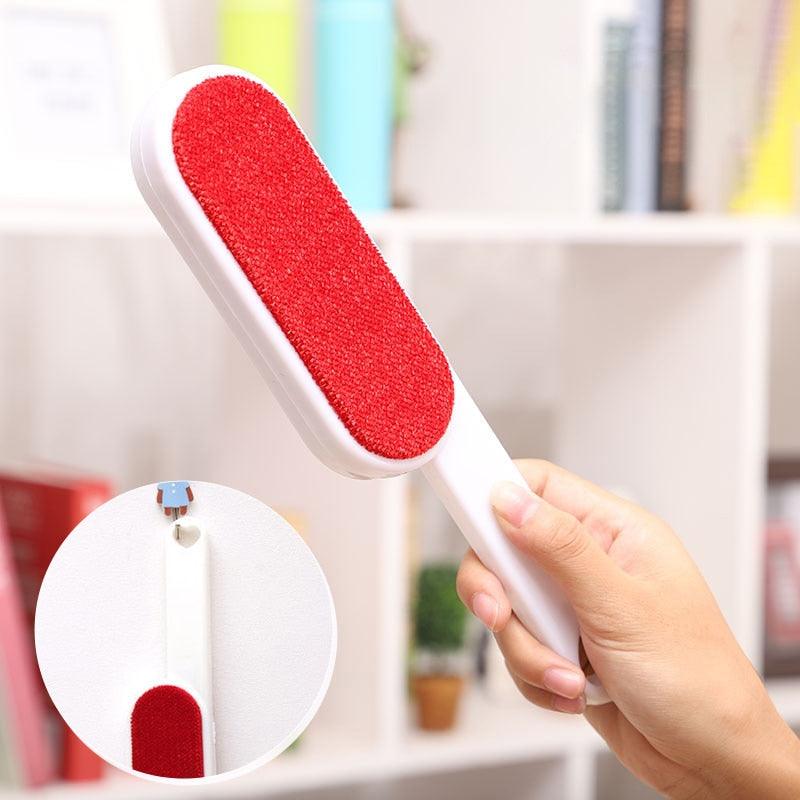 Pet Hair Remover Lint Rollers Brushes Clothes Hairball Remover Brush Dust Sticky Cleaner Fur Clean Pet Hair Tools  Reusable Pet Hair Remover with Self-Cleaning Base Pet Hair Double Sided Brush