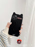 Cartoon Cute Cat Ear Phone Case For Iphone 14 12 13 11pro Max X Xr Xs 7 14plus Matte Soft Silicone Shockproof Case Funny Cat Design Cute Back Case