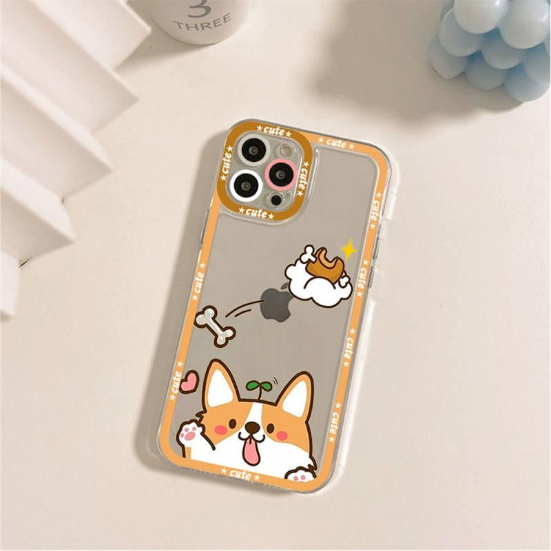 Cute Puppy Phone Case For Iphone 11 12 13 Mini Pro Max 14 Pro Max Case Shell Butt Squishy Fidget Toys Phone Case For Iphone