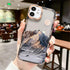 Snow Mountain Sunset Phone Case For iPhone 13 12 Mini 11 Pro Max  Snow Mountain Moon Night Lovely Phone Case Soft Shockproof Camera Lens Protective Cute Case Soft Shockproof Bumper Clear Back Cover