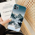 Snow Mountain Sunset Phone Case For iPhone 14 13 Pro Max Transparent Nature Landscape Painting Mountain Design Clear Case Soft Stylish Slim Thin Cute Raised Lips Anti-Scratch Protective Case