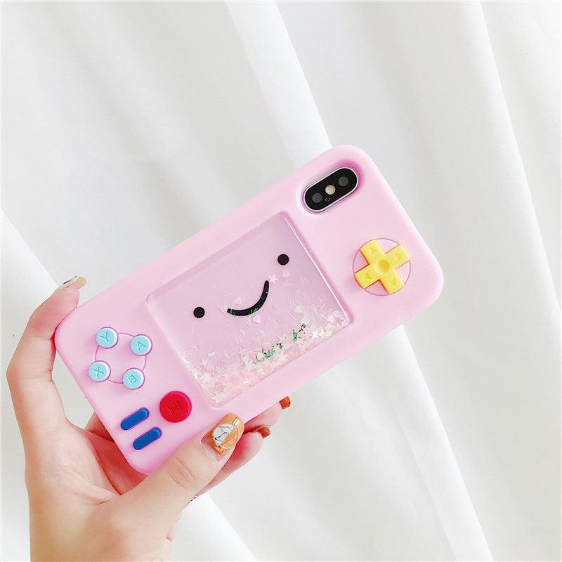 Cartoon Play Game Phone Case For Iphone 13 12 7 6 8 Plus Xr Xs 11 Pro Max Candy Love Heart Soft Silicone Rubber Bear Funny 3d Game Controller Design With Stars Case