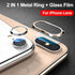 2 In 1 Metal Camera Lens Protector For Iphone 7 8 Plus X Lens Protective Circle Ring Cover With Tempered Glass For Iphone X Scratch Resistant Hd Tempered Glass Camera Screen Protector