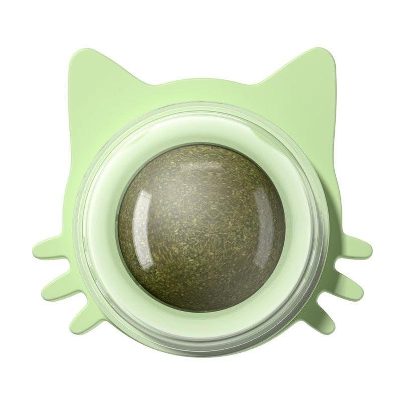 Ball Cat Toy Pasted Lollipop Gatos Mint On The Wall Pet  Ball Snack Good Cat Accessories Cat Toy with Light and Self-Rotating Ball Kitten Gift Edible Cat Lick Toy Cat Chew Toy Teeth Cleaning Cat Bite Toy Rotating Cat Toy