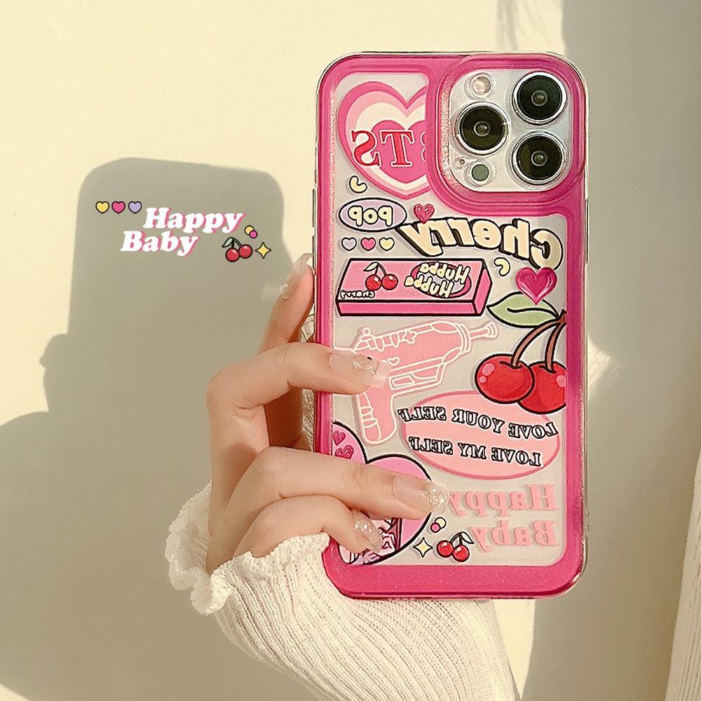 Cute Cat Transparent Phone Case For Iphone 11 12 13 Pro Max Case X Xs Max Xr Phone Case 7plus 8plus Case Cute Clear Protective Phone Cases