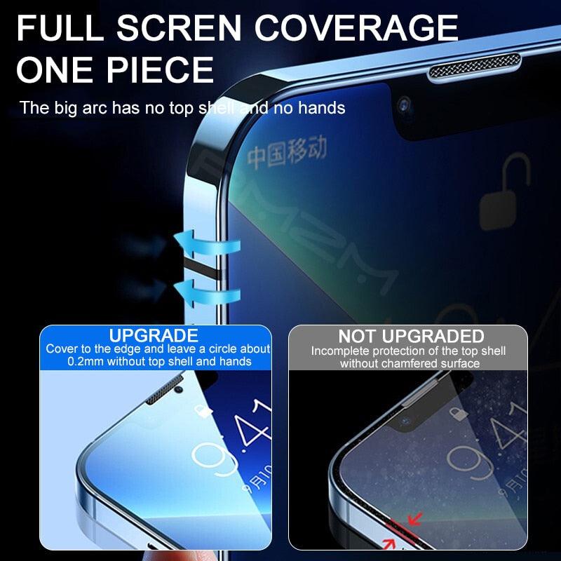 3Pcs Privacy Glass For iPhone 11 12 13 Pro Max Screen Protectors Anti-spy Tempered Glass For iPhone XR XS Max Se 6 7 8 Plus Tempered Glass Anti Spy Privacy Glass Screen Protector For iPhone