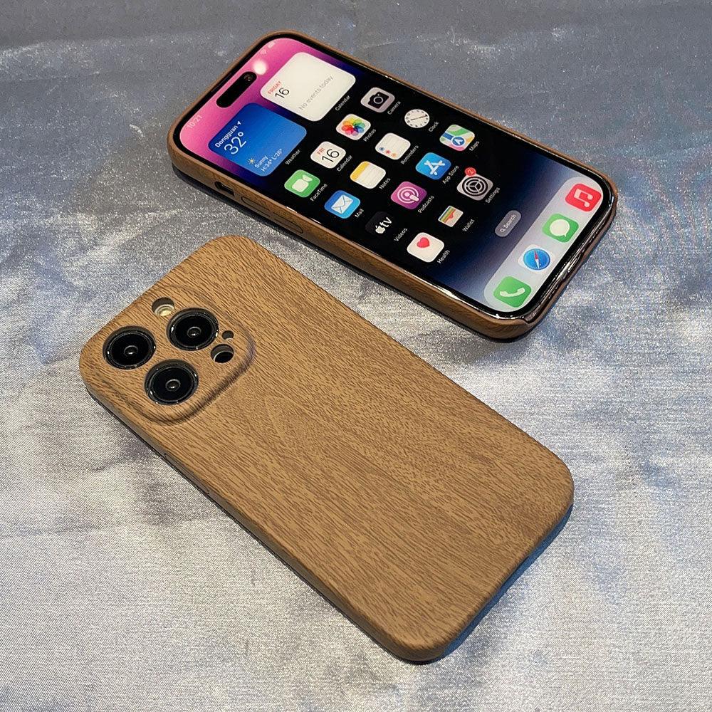 Ultra thin Vintage Wood Texture Phone Case For iPhone 14Plus 13Pro 14 13 12 Pro Max Lens protection anti-skid Soft Cover Wooden Smartphone case For iPhone