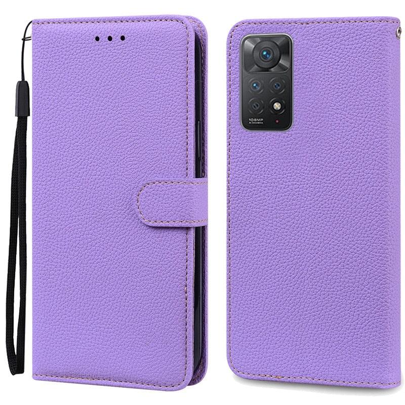 Note 11 Case For Xiaomi Redmi Note 11 11S Case Leather Wallet Flip Case For Redmi Note 11 Pro Phone Cases Note 11S Cover High Quality Flip Leather Wallet Case