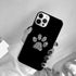 Dog Foot Print Colorful Pattern Phone Case For Iphone 14 Se 2020 Xr Xs 11 12 13 Mini Pro Max 6 7 8 Plus  Ultra Designer Printed Hard Back Case