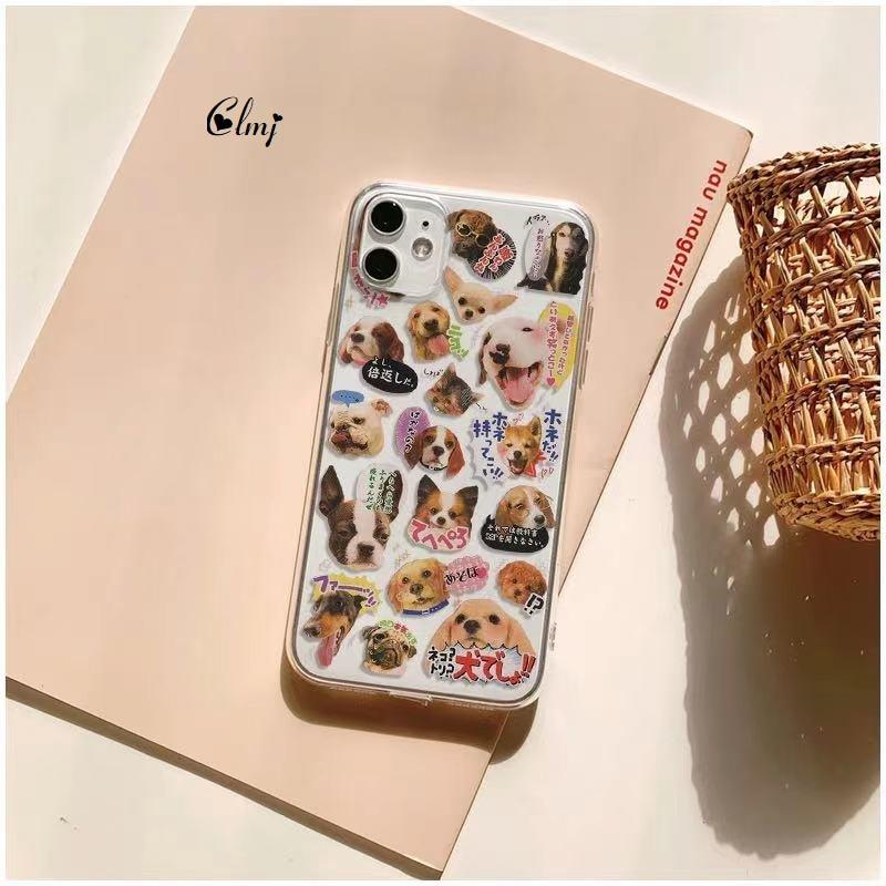 Cute Cat Dog Phone Case For iPhone 14 Plus 11 12 13 Pro XS XR X Cartoon Animal Silicone Cover Cute Clear Protective Phone Cases