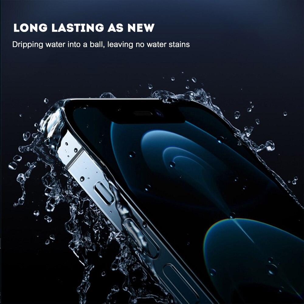 3Sets Clear Sticker Phone Side Film for iPhone 14 13 12 11 Pro Max X XR XS Frame Protective Ultra-Thin Border Film 3D Carbon Fiber Ultra Thin Protective Film