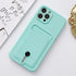 Unique Silicone Solid Color Phone Case For iPhone 11 12 13 Mini case For iPhone 11 Pro Case Cover Silicone Wallet Card Holder Compatible With Smartphones Minimalist Style Lightweight iphone Case