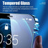 4PCS Tempered Glass for iPhone 13 12 11 Pro Max Mini Screen Protector for iPhone 14 Pro Max 7 8 6 6S Plus SE 2020 X XR Xs Glass Easy Installation Frame Case Friendly Premium Tempered Glass for iPhone