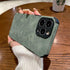 Vintage Green PU Leather Case For iPhone 13 12 11 Pro Max Mini XR XS X 7 8 Plus  Luxury Silicon Bumper Shockproof Soft Cover  Ultra Thin Slim Leather Case Anti-Scratch Hard Back Cover for iPhone