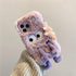 3D Cute Hairy Fluffy Fur Plush Winter Warm Phone Case For iPhone 14 13 12 11 Pro Max Plus Soft Cartoon Back Cover  Cute Fuzzy Furry Case Fashion Luxury Case