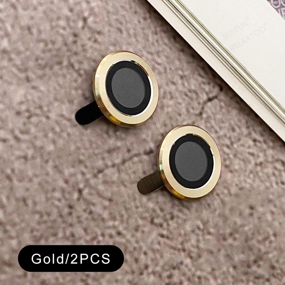 3D  Tempered Glass Metal Ring Camera Protector Cover For iphone 14 Iphone14 Pro Max 2022 Rear Lens Film Protect Cap Tempered Glass Camera Protector for iPhone