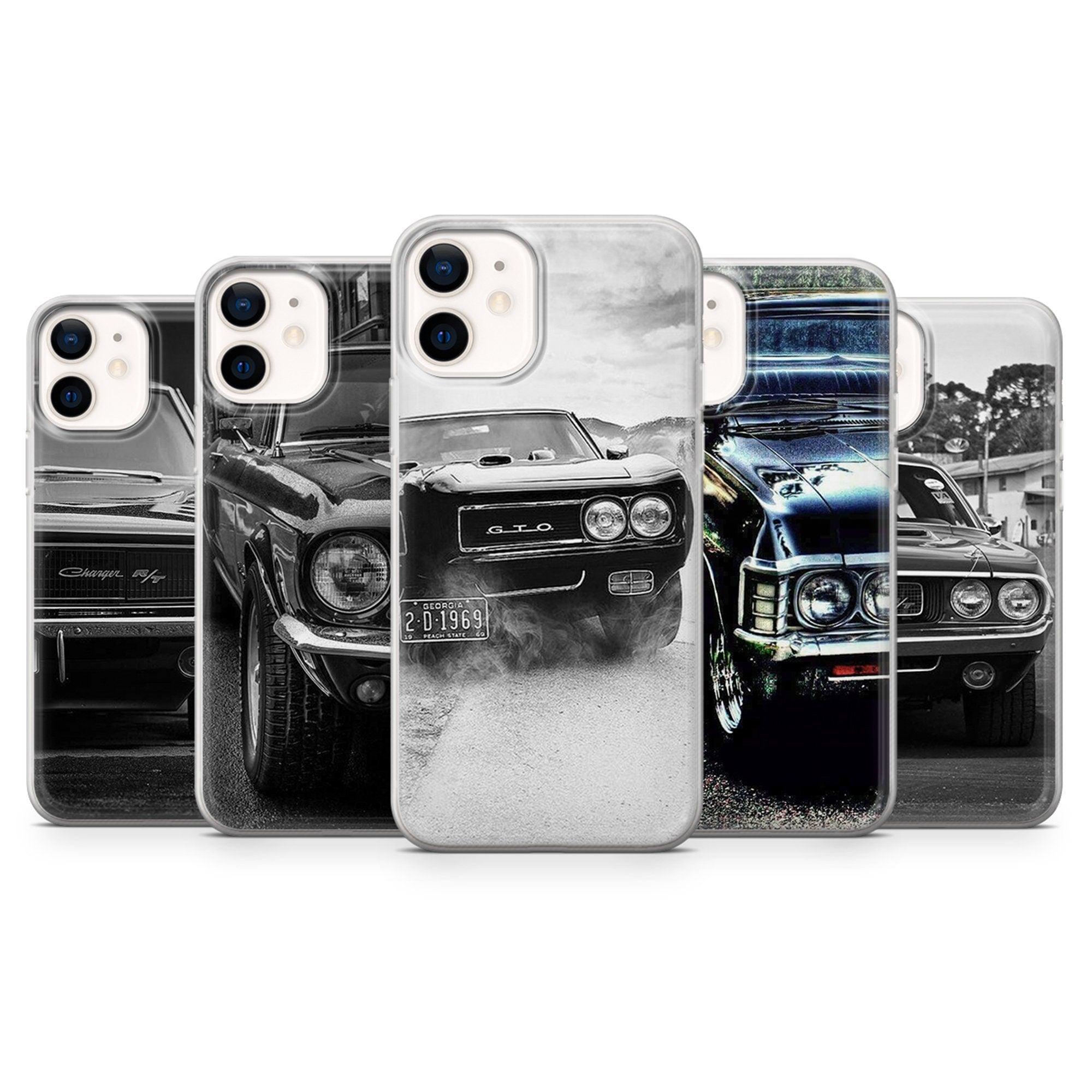 American Cars Phone Case For Iphone 13 12 11 Pro Max Mini Xs X Xr 8 7 Plus 6s 6 Se 2020 Transparent Cover Shockproof Scratch Resistant Phone Case