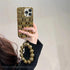 Luxury Gold Plating Electroplated Bracelet Cute Compatible with iPhone Diamond Case Luxury Sparkle Glitter Rhinestone  Phone Case For iPhone 14 13 Promax 11 12 Pro Max Mini Xs Max XR 8 7 Plus Mirror Cover