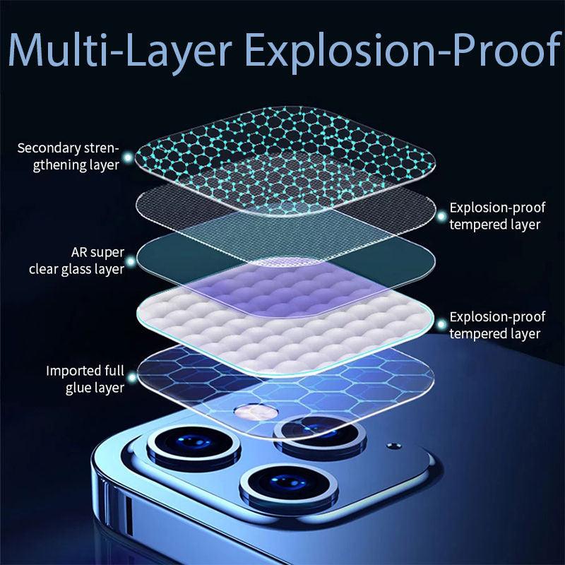 3D HD Back Camera Lens For iPhone 14 Pro Max Plus 13 12 11 Mini Protective Glass Screen Protector On IPhone 14Pro 13Pro 9H Tempered Glass Not Affect Night Shot Camera Lens Protector For iPhone