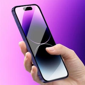 HD Clear Scratch Resistant Anti-Fingerprint Tempered Glass Film Full Screen Coverage Protector For Iphone 14 Pro Max Front Back Screen Protector HD Clarity Anti-Fingerprint Scratch Tempered Glass For Iphone 13