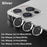 9H Tempered Glass Camera Cover Screen Protector Metal Ring Decoration Accessories For iPhone 14 13 Pro Max Metal Camera Lens Ring Glass Camera Lens Protectors for iPhone 14 13mini 13pro 14plus 14pro Camera Film