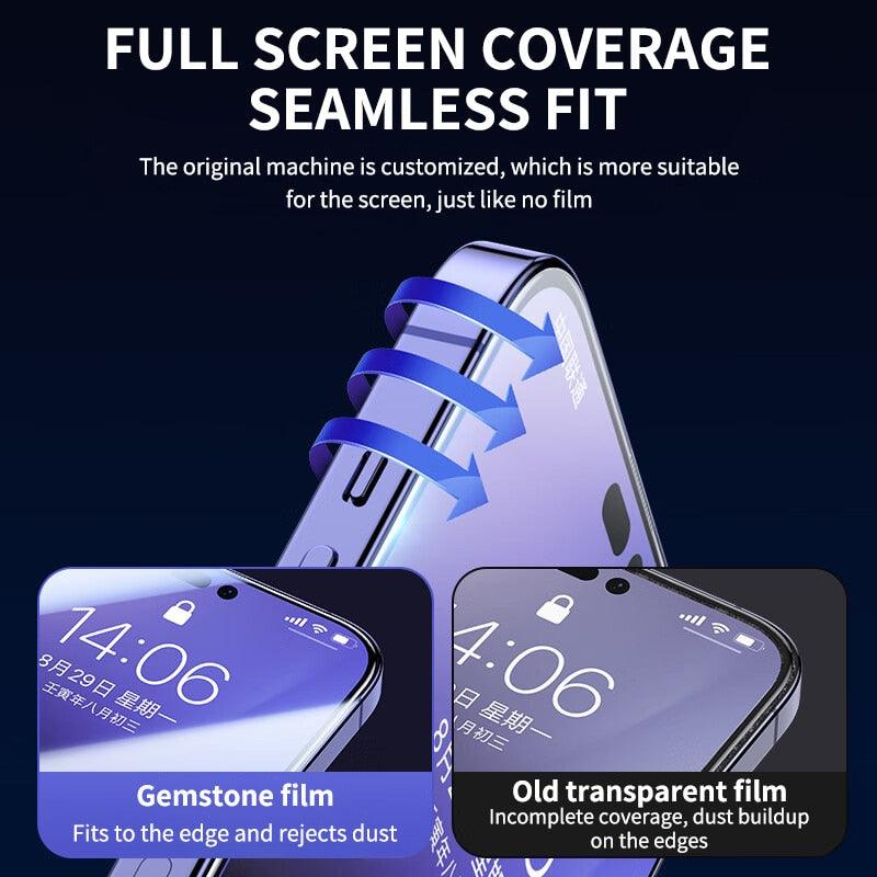 9D Tempered Glass for iPhone 11 12 13 14 Pro XR X XS Max Screen Protector on for iPhone 12 Pro Max Mini 7 8 6 6S Plus SE Glass Tempered Glass Screen Protector Compatible for iPhone