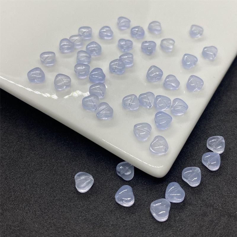 50PC/lot 8mm Frosted Gradient Color Star Beads Glass Loose Spacer Beads for Jewelry Making Handmade Accessories Acrylic Beads Star Shape Beads in Beads Spacer for Jewelry Making