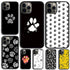 Dog Foot Print Colorful Pattern Phone Case For Iphone 14 Se 2020 Xr Xs 11 12 13 Mini Pro Max 6 7 8 Plus  Ultra Designer Printed Hard Back Case