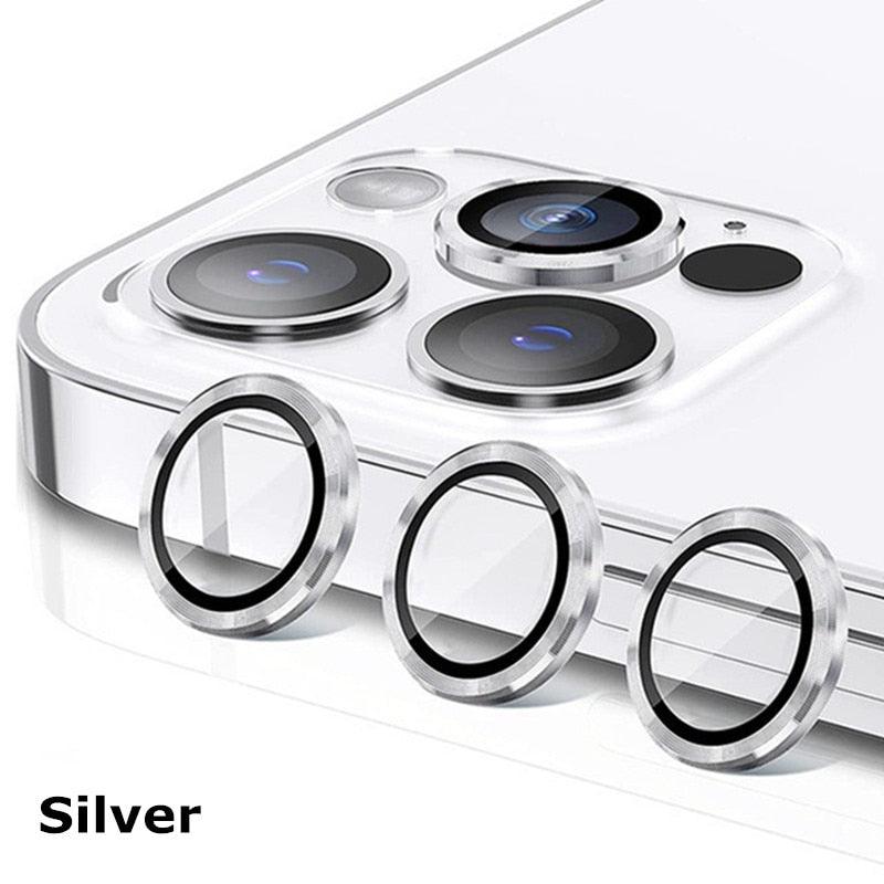 Camera Lens Protectors For iPhone 14 Pro Max Camera Metal Ring Protector Case Glass for iPhone 13mini 14plus 13 14pro Lens Film Camera Lens Protector Tempered Glass Camera Lens Protector