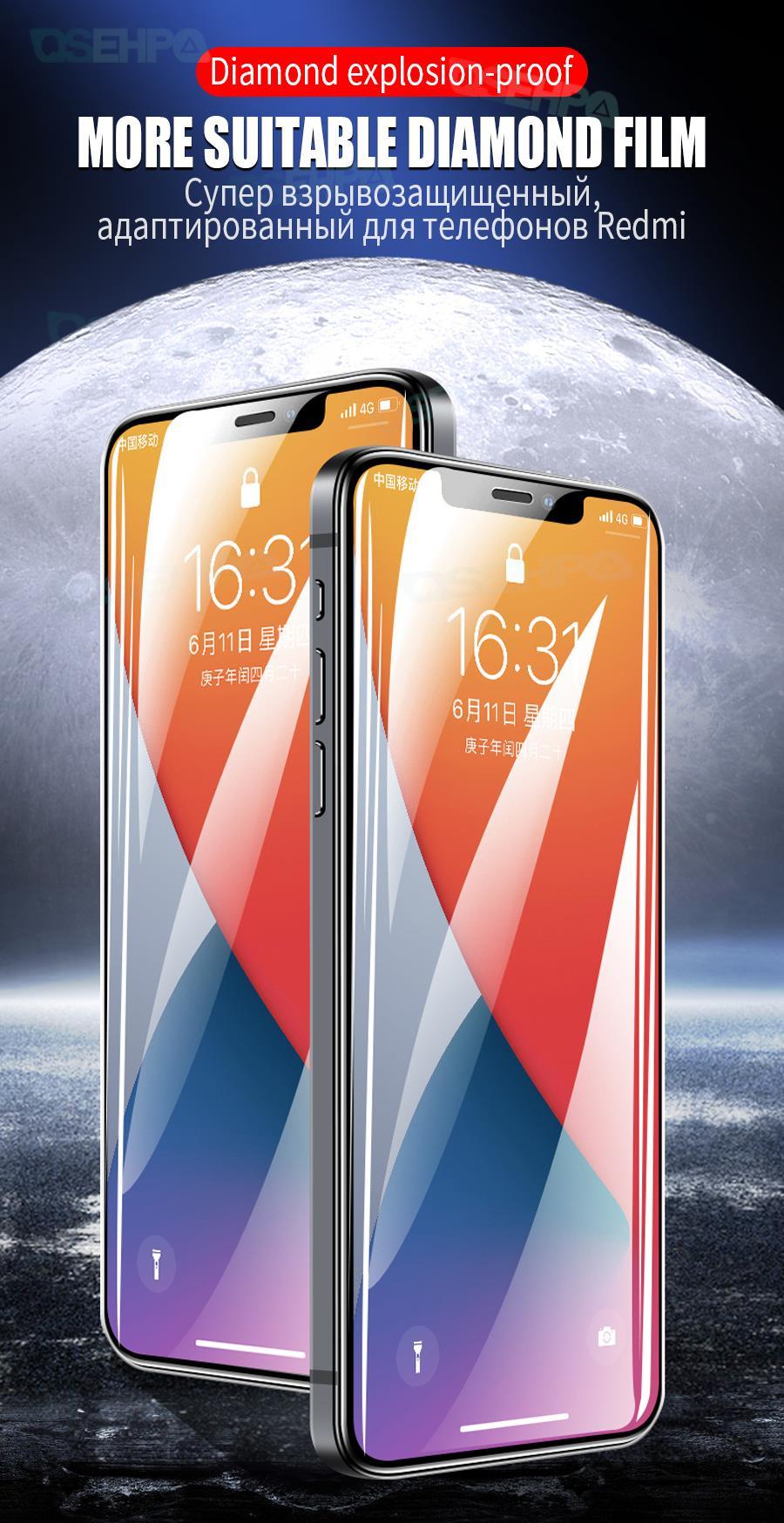 9D Anti-burst Tempered Glass For Iphone 14 Plus 13 12 11 Pro Max Mini Screen Protector Iphone X Xr Xs Max Protective Film 9h Tempered Glass Film Case-friendly Screen Protector For Iphone