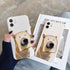 Cute and Funny Puppy Phone Case For iPhone 13 14 11 12 Pro Max XS XR 7 8 Plus Creative Shockproof Soft Silicone Phone Cover Flexible Silicone Dog Pattern Cute Phone Case