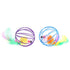 1 Pcs Cat Toy Stick Feather Wand with Bell Mouse Cage Toys Plastic Artificial Colorful Cat Teaser Toy Pet Supplies Random Color Hollow Balls with Feather Tail Kitten Chase Pounce Toy Cat Feather Toy