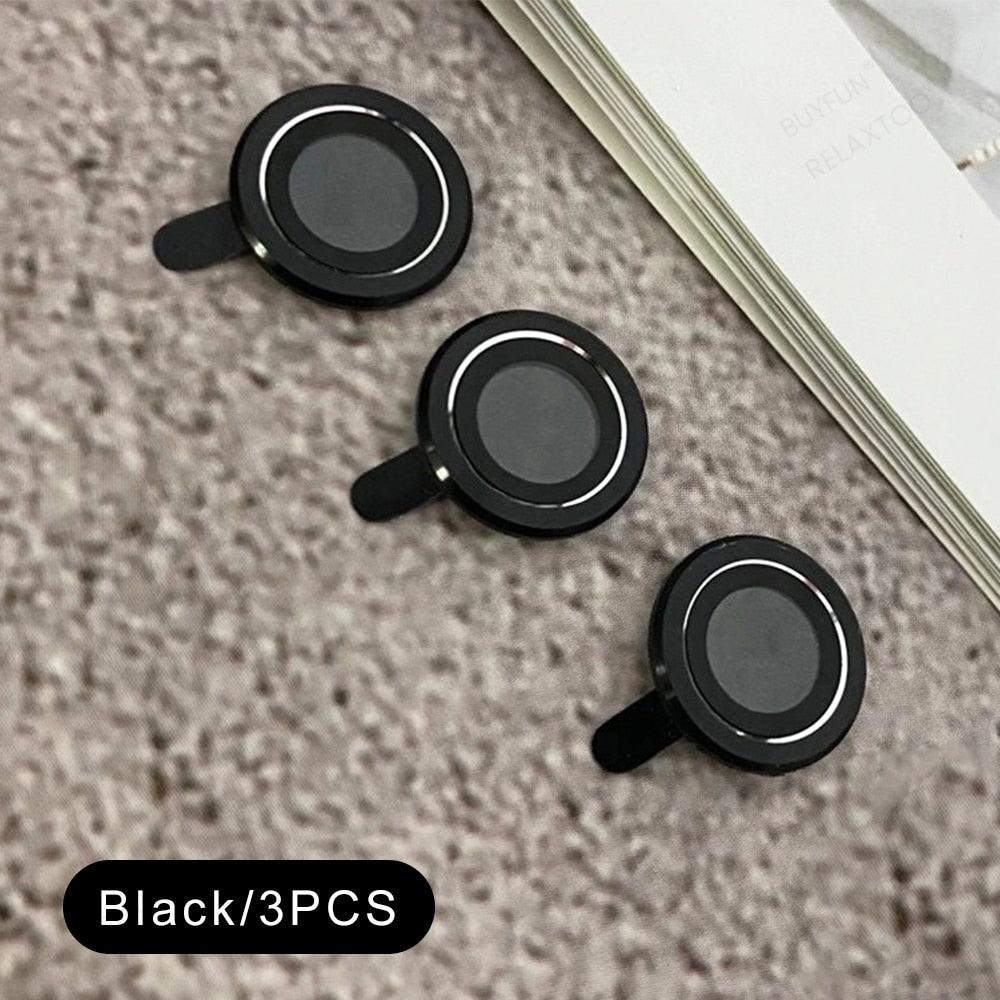 3D  Tempered Glass Metal Ring Camera Protector Cover For iphone 14 Iphone14 Pro Max 2022 Rear Lens Film Protect Cap Tempered Glass Camera Protector for iPhone