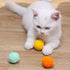 12Pcs/lot Funny Cat Toys Stretch Plush Ball Toys for Cats Colorful Interactive Cat Pom Pom Kitten Toy Pet Supplies  Plush Balls for Training and Kitten Play