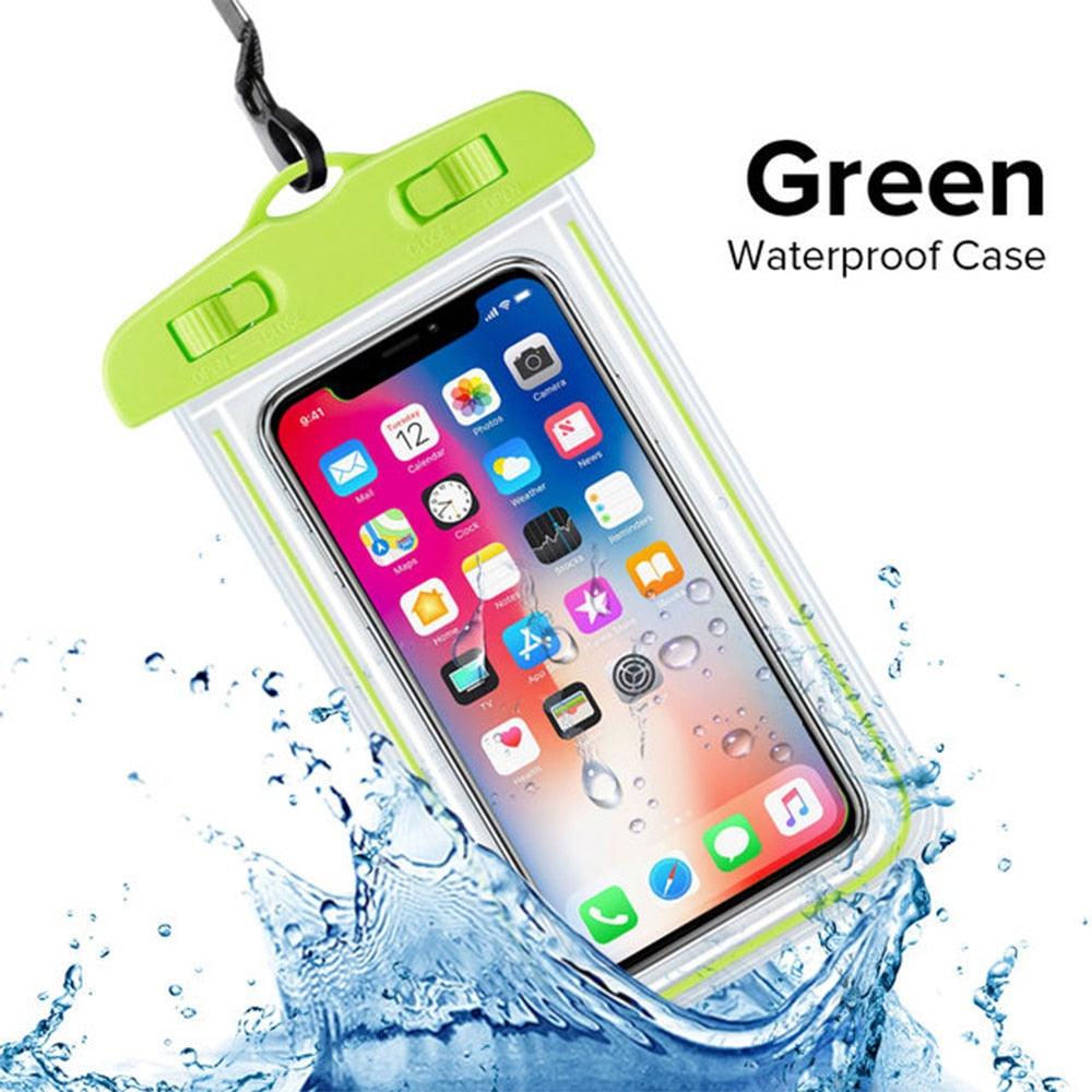 Universal Waterproof Phone Case For iPhone 13 12 11 Pro Max XS Water Proof Phone Bag Cover IP68 Phone Pouch Protector Photos Calls Comfortable Touch Operation Compatible with iPhone