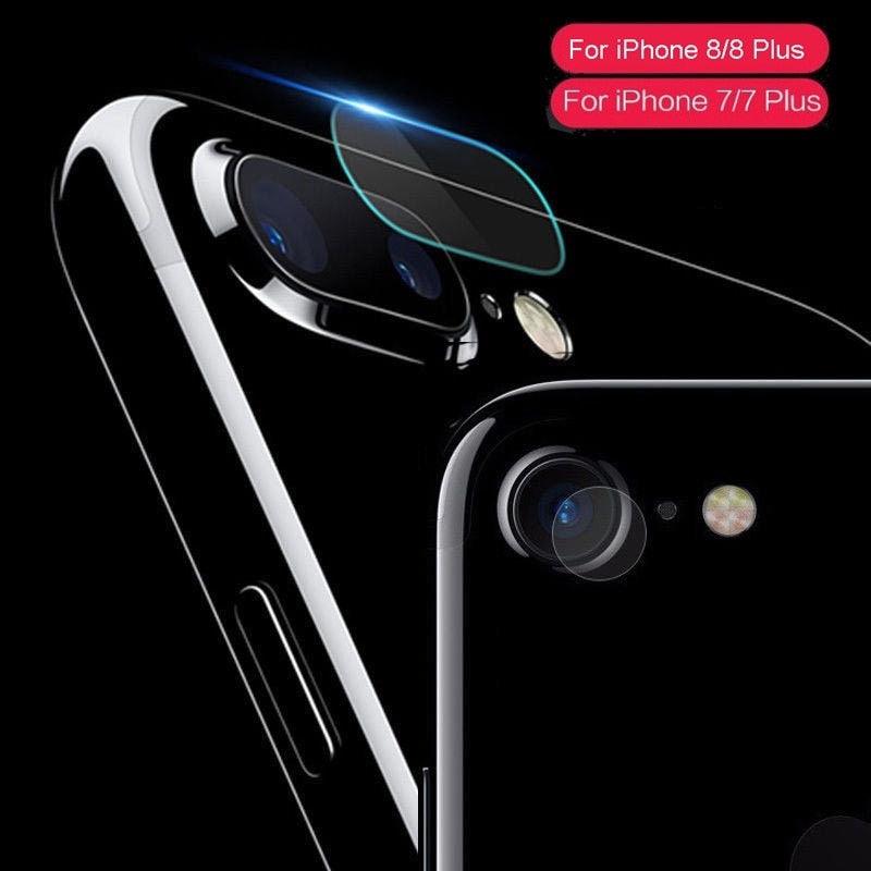 2 In 1 Metal Camera Lens Protector For Iphone 7 8 Plus X Lens Protective Circle Ring Cover With Tempered Glass For Iphone X Scratch Resistant Hd Tempered Glass Camera Screen Protector