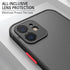 Luxury Shockproof Armor Case For iPhone 11 12 13 14 Pro Max Mini X XR XS Soft Silicone Bumper Clear Hard Cover Shockproof Soft Flat Side Bumper Translucent Hard Back Slim Phone Case