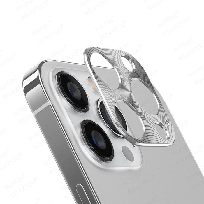 Alloy Camera Protector For Iphone 13 12 14 11 Pro Max Mini Plus Protective Full Cover Ring Textured Phone Lens Film Iphone14 Aluminum Alloy Camera Protector For Iphone