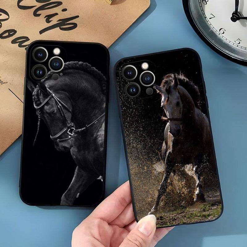 Cool Horse Animal Cover For Girls Boys Women Men, Unique Trendy Bumper Cover Case Phone Case For Iphone 13promax 11 14 12 Pro Max Mini Xr X Xs 7 8 6 6s Plus Cover