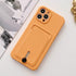 Unique Silicone Solid Color Phone Case For iPhone 11 12 13 Mini case For iPhone 11 Pro Case Cover Silicone Wallet Card Holder Compatible With Smartphones Minimalist Style Lightweight iphone Case