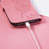 Luxury Pink Butterfly Flower Wallet Flip Case For iPhone 14 Pro Max 13 12 Classic Simple Leather Wallet Case with Card Holder Kickstand Wrist Strap Flip Cover for iPhone